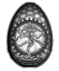 Nataraj statue in logo