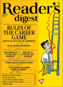 Reader's Digest - India Edition - August 2014 issue - Cover Page