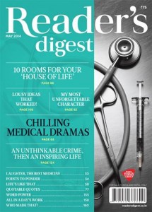Reader's Digest  - india Edition - May 2014 Issue - Cover Page