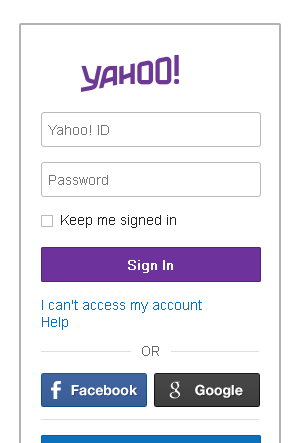 Yahoo! Mail New Logo - Round 3 - Login Page