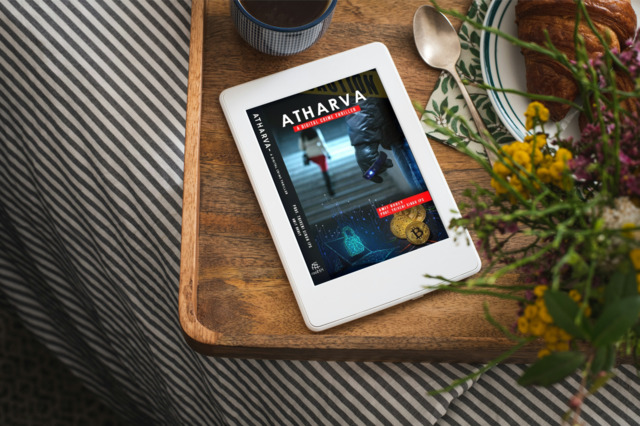 Atharva: A Digital Crime Thriller By Amit Dubey And Prof. Triveni Singh | Book Cover