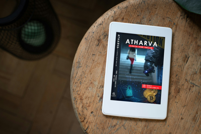 Atharva: A Digital Crime Thriller By Amit Dubey And Prof. Triveni Singh | Book Cover