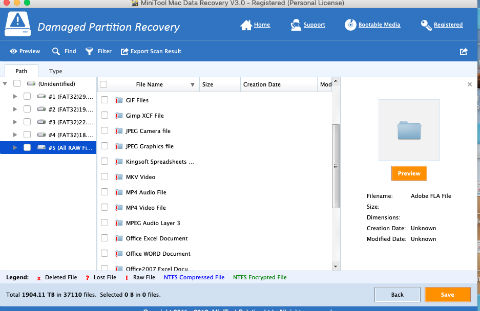 Damaged Partition Recovery - Exploring Results