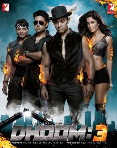 Dhoom:3 - Hindi Film - DVD Poster