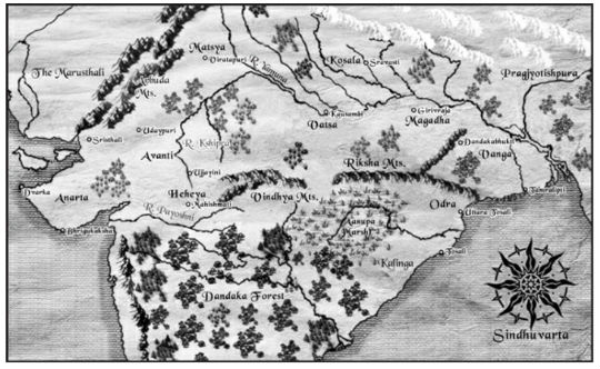 Bharatvarsh Map - Vikramaditya Veergatha