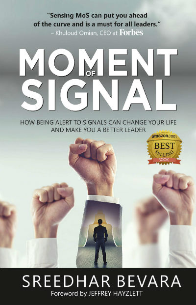 Moment of signal by Sreedhar Bevara | Book Cover