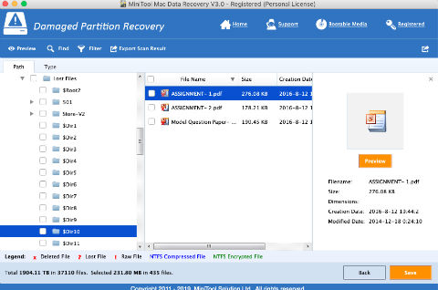 Damaged Partition Recovery - Explore And Preview Other Versions