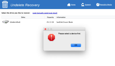 Undeleted Recovery - Step 2